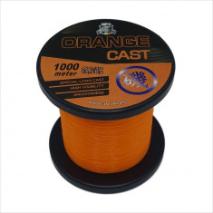 Fir monofilament pescuit, Cast, lungime 1000 m, 0.30 mm, 13.50 kg, portocaliu