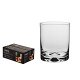 Set 6 pahare de whisky, 260 ml, sticla transparenta, JollyMag, KRO8919