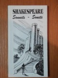 SONNETS - SONETE de W. SKAKESPEARE , 1996 , EDITIE BROSATA