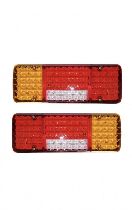 Set 2 Lampi stop cu LED, Universale, 4 Functii, Remorca, Camion, Trailer, 12V