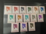 Seria Completă Indonezia 1966 Retrasă - Președintele Sukarno, Proiectul Istoric CONEFO, 14v Diferite, MNH -A333