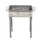 Gratar metalic pe carbuni 10x50&times;35cm Picioare Demontabile Zilan EXT 9910
