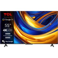 Televizor TCL LED 55P655, 139 cm, Smart Google TV, 4K Ultra HD, Clasa E (Model 2024)
