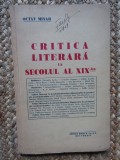 Octav Minar - Critica Literara in Secolul al XIX-lea