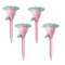 Set picuratoare cu valva pentru irigare flippy, design floare, viteza reglabila, fixare prin infigere, practic, 16.8 x 9 cm, roz