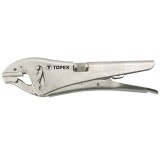 Cleste cu autoblocare Topex 225 mm, falci drepte, otel CrV