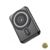 Baterie Externa Wireless XO Design PR264 10000mAh 20W PD + QI 1 x USB-C Neagra