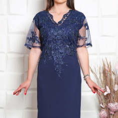 Rochie de Ocazie Silvi Bleumarin - 52Marimea