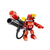 Jucarie Figurina Erou in armura din caramizi constructie, set 65 piese, ATU-085786