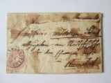 Rară! Scrisoare istorică cu timbru 5 Kreuzer 1861 circulată Brașov-Hermannstadt(Sibiu)