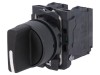Comutator Rotativ 22mm 3 NO Negru