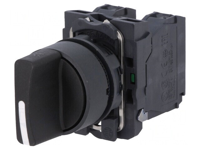 Comutator Rotativ 22mm 3 NO Negru