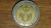 Africa de Sud - moneda exotica colectie bimetal - 5 rand 2004 - Afrika Dzonga - Ningizimu Afrika - an unic de batere