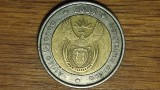Africa de Sud - moneda exotica colectie bimetal - 5 rand 2004 - Afrika Dzonga - Ningizimu Afrika - an unic de batere