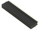Conector şiruri pini soclu mamă 2,54mm 40 PIN THT pentru PCB