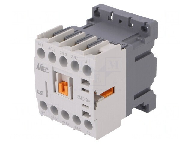 Contactor 3P NO+NC 24VAC 9A IP20