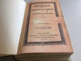 BIBLIA SAU DUMNEZEEASCA SCRIPTURA 1914- EDITIA ORIGINALA A SFANTULUI SINOD, PAGINI IN FILIGRAN, COMPLETA: CATEVA PAGINI CARE LIPSEAU AU FOST INLOCUITE