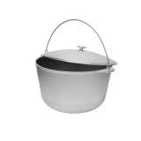 Ceaun din aluminiu alimentar cu capac, capacitate 24 litri