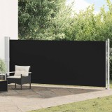 vidaXL Copertină laterală retractabilă de terasă, negru, 600 x 160 cm 313375
