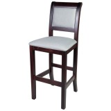 SCAUN BAR KING STOFA AQUA CLEAN - Gri