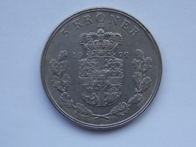 5 KRONER 1972 DANEMARCA foto
