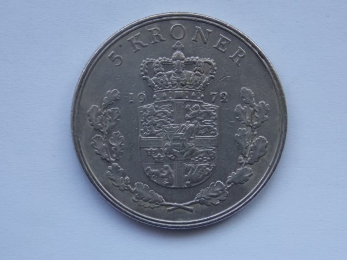 5 KRONER 1972 DANEMARCA