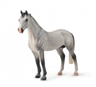 Figurina pictata manual armasar Hanoverian Dappled Grey foto