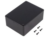 Carcasă universală ABS neagră 82x110x44mm