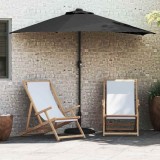 vidaXL Parasol de Grădină Negru 294 x 150 x 224 cm țesătură 42003273