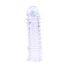 Extensie Penis TPE Transparent Rosy Swirls, Stimulare Vaginala, Creste Lungime 2-3cm, Diametru 3.5cm, Experienta Incitanta, Prelungitor Sex