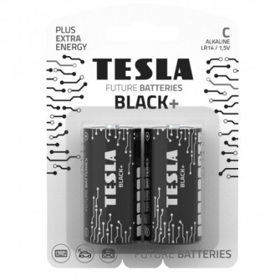 Set 2 baterii alcaline C LR14 TESLA BLACK 1.5V foto