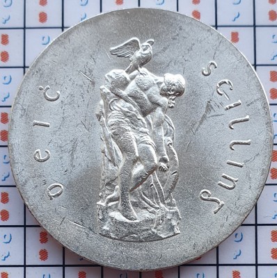 1030 Irlanda 10 shilling 1966 Easter Rising Anniversary km 18 argint foto