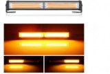 Set 2 Stroboscoape Auto COB, 12V-24V, 36W, Portocaliu, 9 Moduri, Montare Bricheta, 30cm - MARINA
