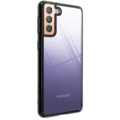 Husa Antisoc Hibrida Ringke Fusion pentru Samsung Galaxy S21 6.2&amp;quot;, Gri foto