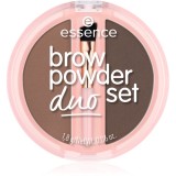 Essence Brow Powder Duo set pentru sprancene culoare 02 Medium 1.8 g