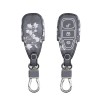Husa Cheie Auto pentru Ford - 3 Butoane - Keyless Go, kwmobile, Piele ecologica, Multicolor, 43956.14