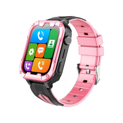 Ceas Smartwatch Pentru Copii Wonlex KT32 cu Functie Telefon, Localizare, Apel video, Camera foto, Magazin aplicatii, Roz foto
