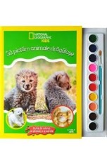 National Geographic Kids. Sa pictam animale dragalase. Carte de colorat cu pensula si acuarele