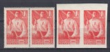 ROMANIA 1950 LP 264 LP 264 a - 1 MAI DANTELAT SI NEDANTELAT PERECHE SERII MNH, Nestampilat