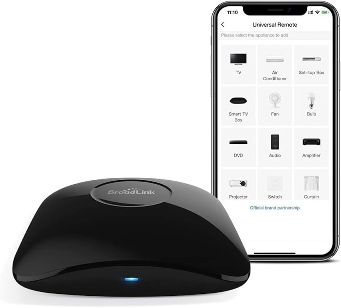 Telecomanda universala inteligenta BroadLink RM4 Pro, Wi-Fi, Compatibil cu Google Home, Alexa IFTTT273