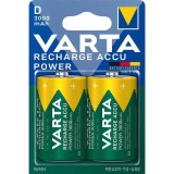 Set acumulatori Varta Ni-Mh D R20 1.2V 3000mAh Ready to use 2buc