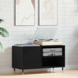 vidaXL Dulap pentru discuri, stejar negru 84,5x38x48 cm lemn prelucrat