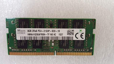 Memorie Laptop SKhynix 8GB DDR4 PC4-2133P 2133Mhz HMA41GS6AFR8N foto