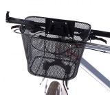 Cos metalic pentru bicicleta cu maner, demontabil, conceput pentru a fi montat