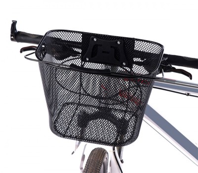 Cos metalic pentru bicicleta cu maner, demontabil, conceput pentru a fi montat foto