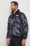 The North Face geaca de puf 1996 RETRO NUPTSE JACKET barbati, culoarea gri, de iarna, NF0A3C8DSIF1