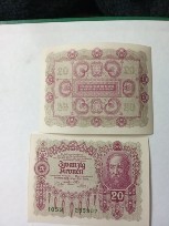 Austroungaria 20 koronen 1922 XF foto