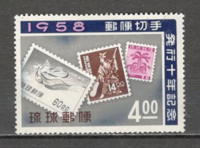 Ryukyu.1958 10 ani marca postala SR.128 foto