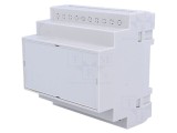Carcasă pentru șină DIN, polistiren gri 90x87x65mm