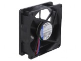 Ventilator axial 12V DC 80x80x25mm 69m3/h 32dBA cu bilă